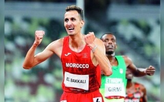 Суфиан Букали завоевывает золото на 3000 метров на Олимпийских играх в Париже 2024