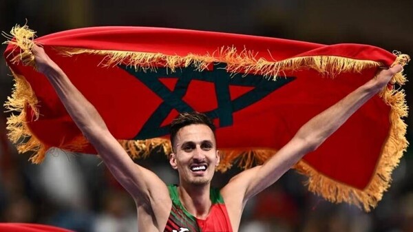 Король поздравляет олимпийского чемпиона Софиана Белкали